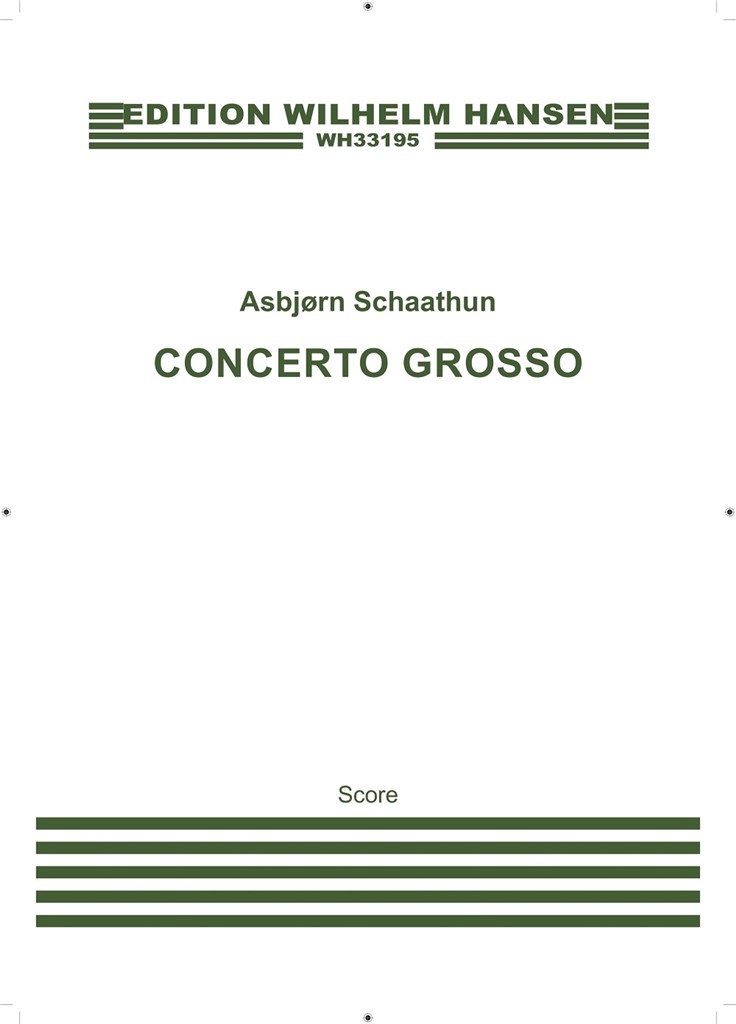 Concerto Grosso (Full Score)